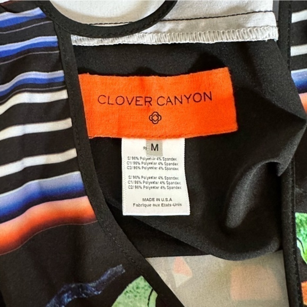 Clover Canyon beautiful stained glass detail short dress size M - Picture 9 of 14